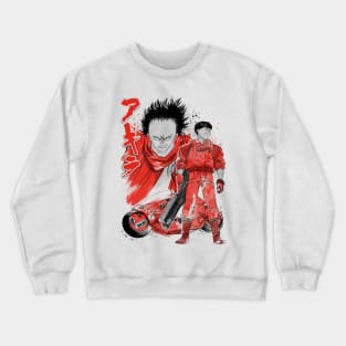 Kaneda and Tetsuo sumi-e Crewneck Sweatshirt